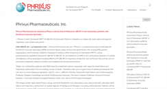 Desktop Screenshot of phrixuspharmaceuticals.com