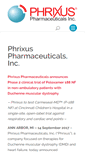 Mobile Screenshot of phrixuspharmaceuticals.com